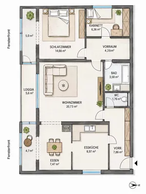 3-Zimmer-Wohnung kaufen in Sankt Pölten – 76 m², € 189.000 – Bild 17 von 17
