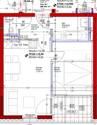 2-Zimmer-Wohnung mieten in Graz – 38,44 m², € 600 – Bild 4 von 4