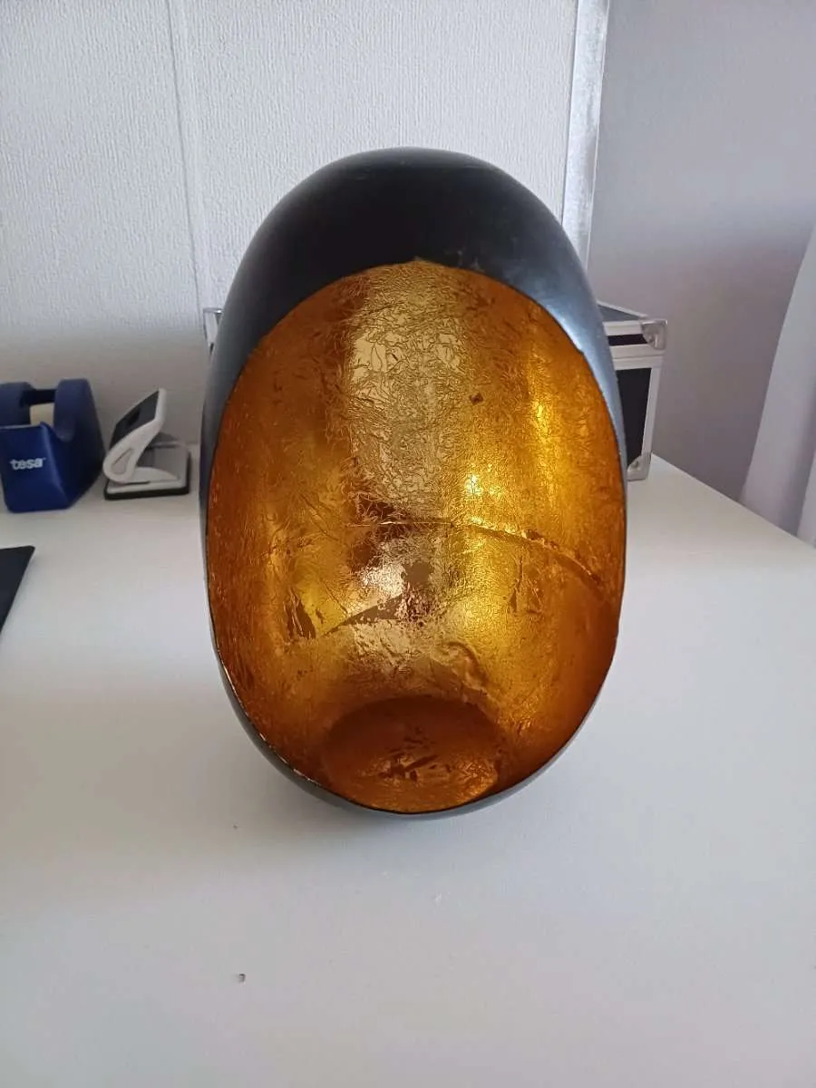 Teelichthalter schwarz/ Gold, € 2,- (1110 Wien)