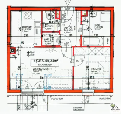2-Zimmer-Wohnung mieten in Baden – 50 m² – Bild 15 von 15