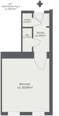 1-Zimmer-Wohnung kaufen in Wien – 28,44 m², € 199.000 – Bild 7 von 7