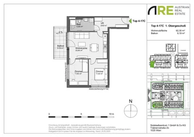 3-Zimmer-Wohnung mieten in Mödling – 62,3 m², € 1.214 – Bild 8 von 8