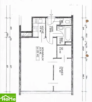 2-Zimmer-Wohnung kaufen in Wien – 44 m², € 239.000 – Bild 12 von 14