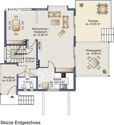 6-Zimmer-Haus kaufen in Mistelbach – 160 m², € 330.000 – Bild 40 von 43