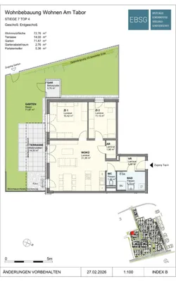 3-Zimmer-Wohnung mieten in Neusiedl am See – 73,03 m², € 1.033 – Bild 2 von 2