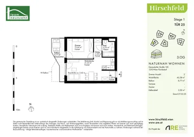 Immobilie kaufen in Wien – 45,38 m², € 238.000 – Bild 25 von 25