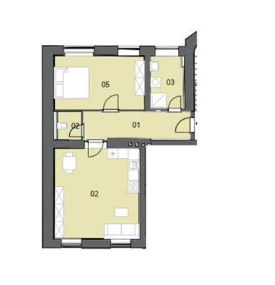 2-Zimmer-Wohnung kaufen in Graz – 60,97 m², € 130.000 – Bild 8 von 8