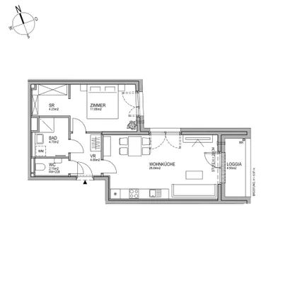 2-Zimmer-Wohnung kaufen in Wien – 54,47 m², € 345.000 – Bild 7 von 8