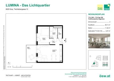 2-Zimmer-Wohnung kaufen in Graz – 56,11 m², € 259.000 – Bild 11 von 11