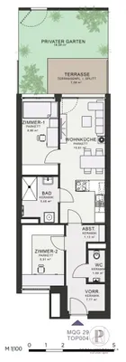 2-Zimmer-Wohnung mieten in Graz – 54,44 m², € 802 – Bild 5 von 5