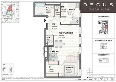3-Zimmer-Wohnung mieten in Sankt Pölten – 77,17 m², € 1.049 – Bild 14 von 14