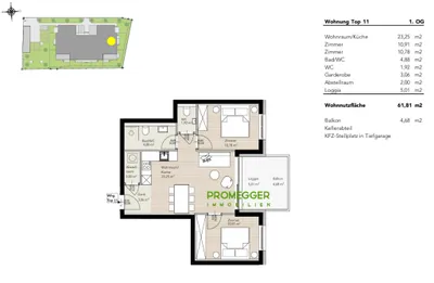 3-Zimmer-Wohnung kaufen in Liezen – 61,81 m², € 833.188 – Bild 6 von 10