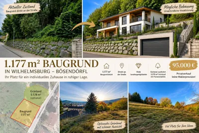 Grundstück kaufen in Sankt Pölten Land – 1 177 m², € 95.000 – Bild 1 von 7