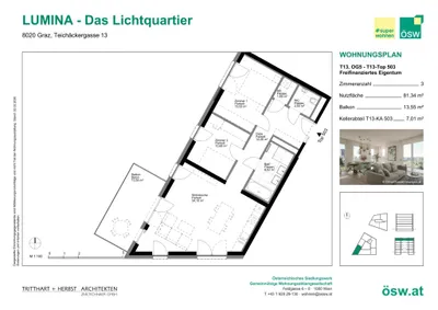 4-Zimmer-Wohnung kaufen in Graz – 81,34 m², € 399.000 – Bild 2 von 11