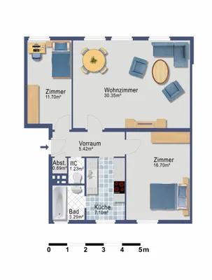 4-Zimmer-Wohnung kaufen in Mödling – 76,49 m², € 209.000 – Bild 23 von 23