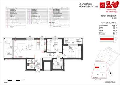 3-Zimmer-Wohnung kaufen in Wels-Land – 83,47 m², € 371.000 – Bild 6 von 6