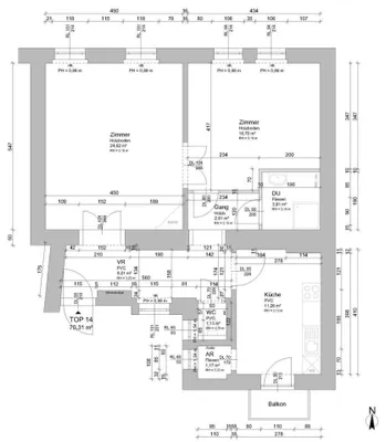 2-Zimmer-Wohnung mieten in Graz – 71,59 m², € 849 – Bild 2 von 8