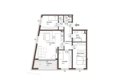 4-Zimmer-Wohnung mieten in Vöcklabruck – 86,38 m², € 1.382 – Bild 6 von 9