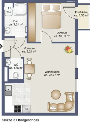 2-Zimmer-Wohnung mieten in Wien – 40,21 m², € 915 – Bild 15 von 16