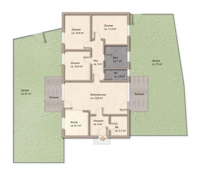 4-Zimmer-Wohnung kaufen in Baden – 84 m², € 485.000 – Bild 4 von 26