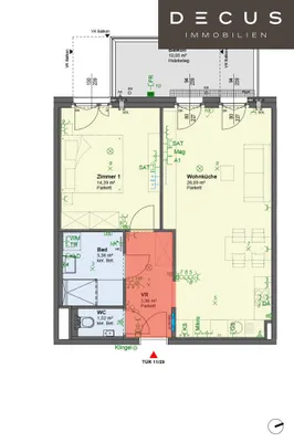 2-Zimmer-Wohnung mieten in Wien – 55 m², € 1.250 – Bild 9 von 10