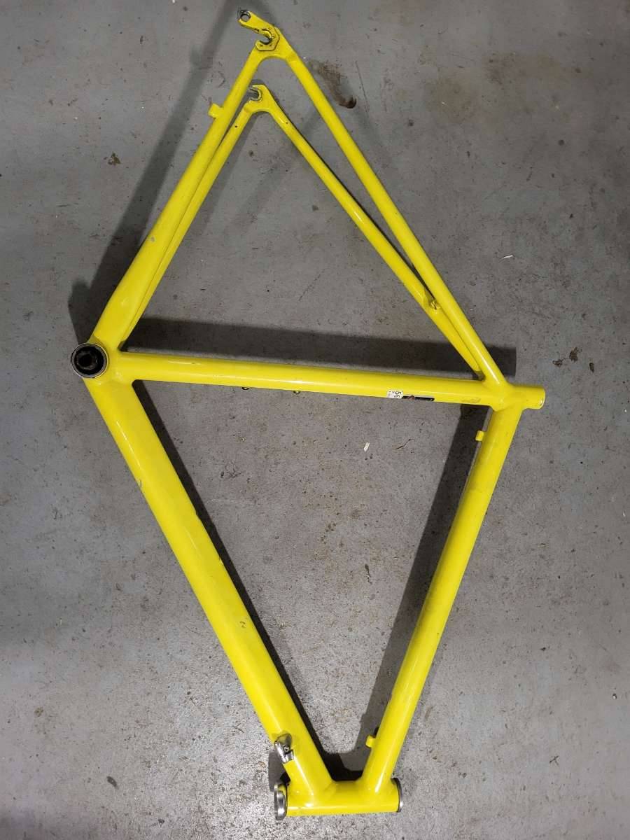 Alu Rennrad Rahmen vintage gelb,  80,- (1070 Wien) - willhaben