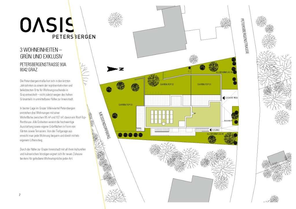 OASIS Petersbergen - 3 exklusive Wohneinheiten - Graz - St. Peter - Ansicht 3