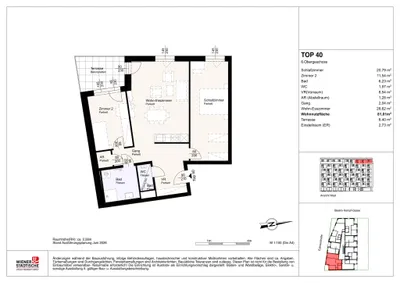 3-Zimmer-Wohnung mieten in Sankt Pölten – 81,01 m², € 1.148 – Bild 6 von 6