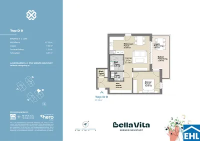 Immobilie kaufen in Wiener Neustadt – 57,18 m², € 242.000 – Bild 15 von 15