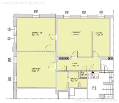 3-Zimmer-Wohnung mieten in Linz – 131,22 m², € 1.395 – Bild 13 von 13