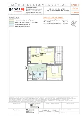 2-Zimmer-Wohnung mieten in Hollabrunn – 56,53 m², € 709 – Bild 15 von 16