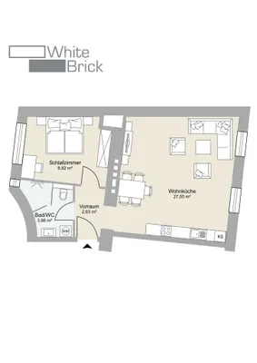 2-Zimmer-Wohnung kaufen in Wien – 42,83 m², € 249.000 – Bild 11 von 11