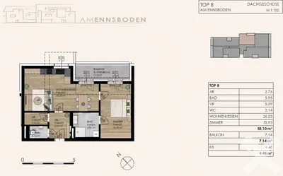 2-Zimmer-Wohnung kaufen in Liezen – 58,1 m², € 320.000 – Bild 7 von 7
