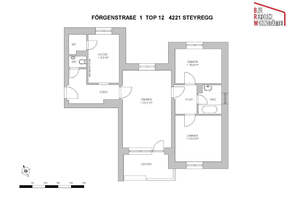 3-Raum-Wohnung in Steyregg - Genossenschaftswohnung - Vista 2