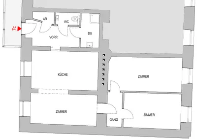 3-Zimmer-Wohnung mieten in Graz – 82,41 m², € 1.195