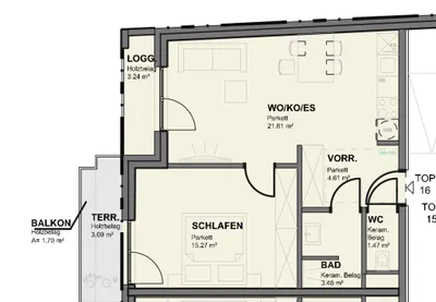 2-Zimmer-Wohnung mieten in Wien – 46,42 m², € 999 – Bild 14 von 14