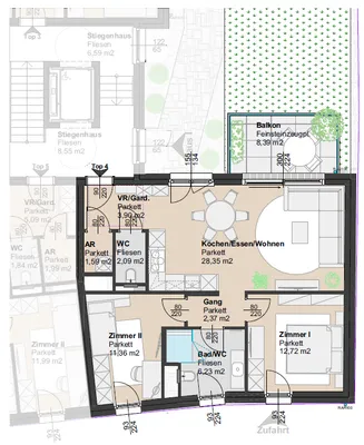 3-Zimmer-Wohnung kaufen in Mödling – 68 m², € 535.000 – Bild 8 von 8