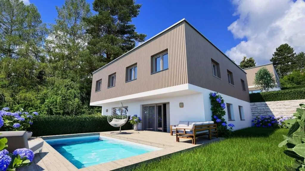 schon ab 966,- EUR monatlich zu Ihrem Eigenheim - PROVISIONSFREI - Idyllisch wohnen vor den Toren Wiens - Pogled 2