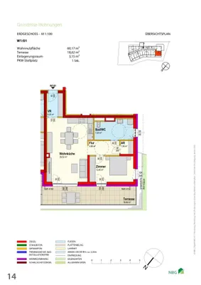 2-Zimmer-Wohnung mieten in Scheibbs – 60,17 m², € 576 – Bild 2 von 3