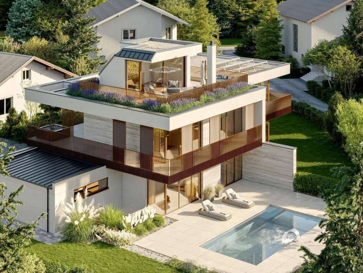 Villa ,, Aura"-exklusive Villenhälfte mit Panoramablick - Ansicht 3