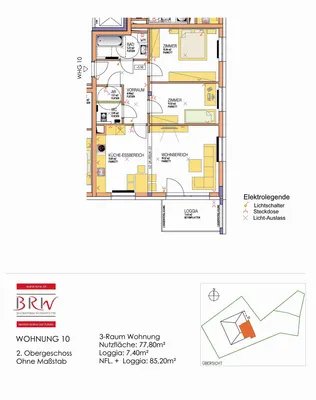 Wohnung mieten in Linz Land – 85,2 m², € 955 – Bild 2 von 6