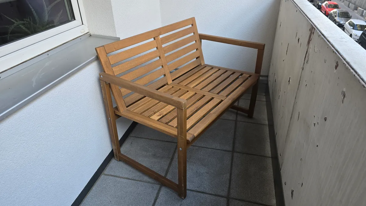 IKEA NÄMMARÖ Gartenbank mit Rückenlehne - hellbraun, € 50,- (1050 Wien)