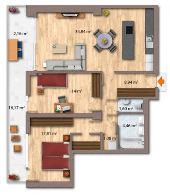 3-Zimmer-Wohnung kaufen in Wien – 84,87 m², € 848.000 – Bild 42 von 43