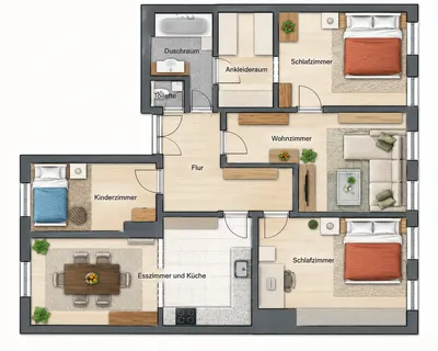 4-Zimmer-Wohnung mieten in Klagenfurt – 127 m², € 1.480 – Bild 9 von 9