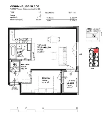 2-Zimmer-Wohnung mieten in Wien – 49,41 m², € 969 – Bild 12 von 13