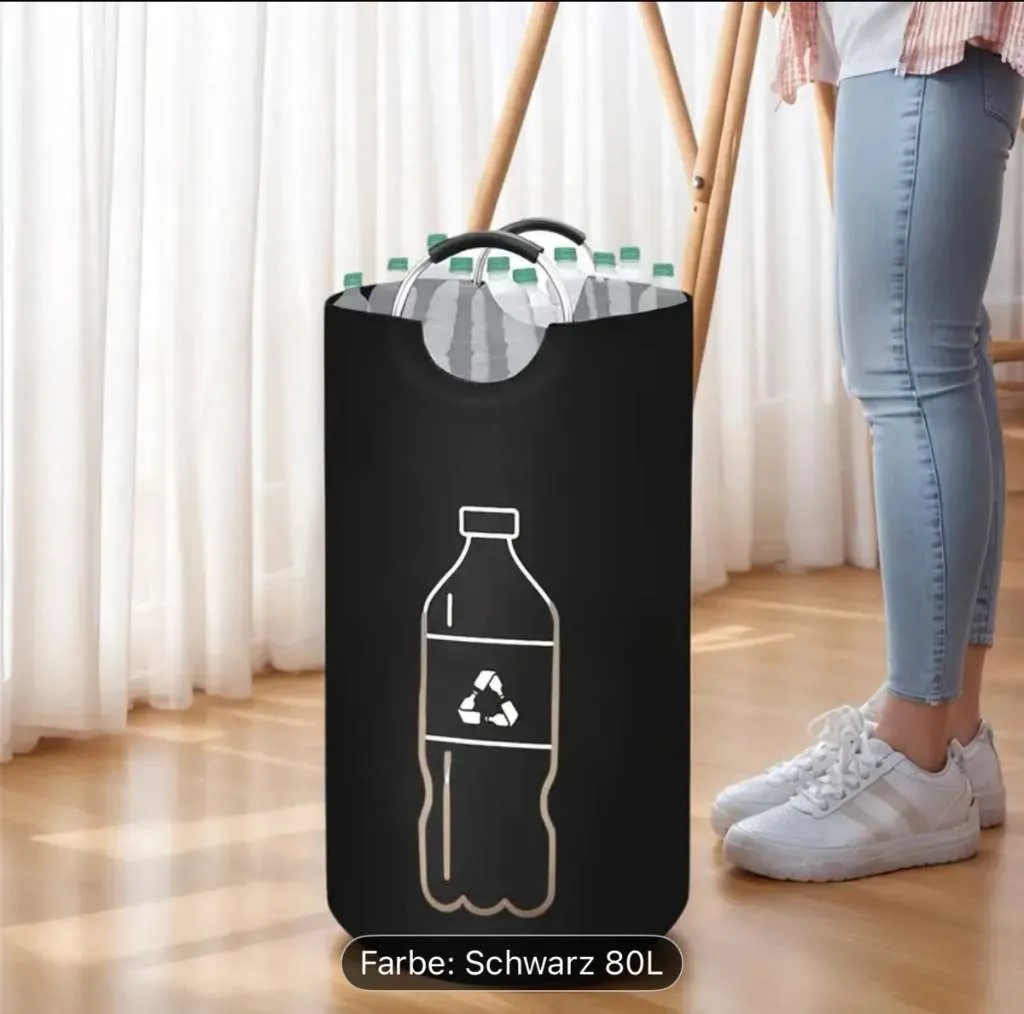 Großes Faltbares Pfand Flaschen Tasche Recycling Behälter für Zuhause ideal für die Küche extra große Kapazität, € 8,- (1100 Wien)