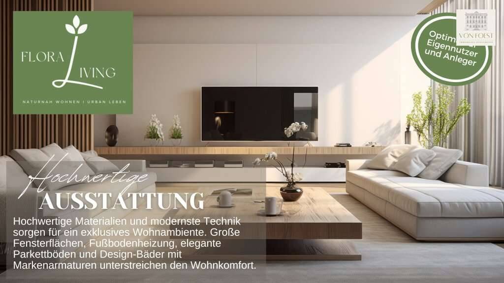 FLORALIVING - Wohnoase Blumengärten Hirschstetten - Genießen Sie modernen Wohnkomfort in zentraler, naturnaher Umgebung - Ansicht 3