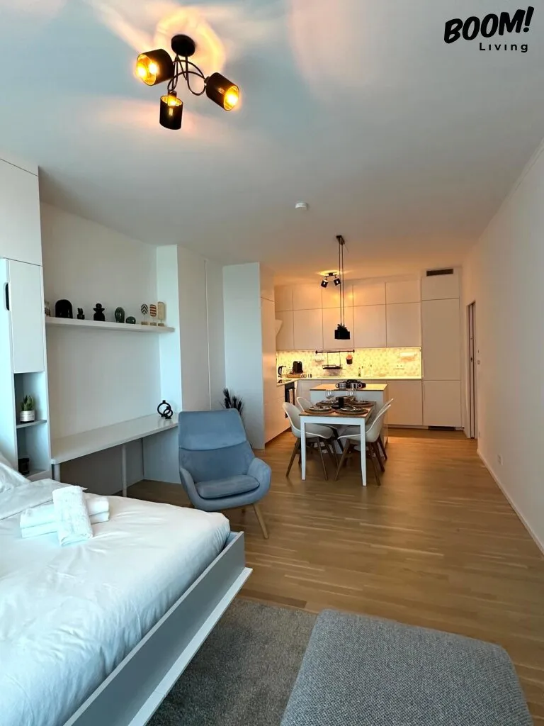 Modernes Wohnen im Triiiple Tower - Exklusive 2-Zimmer-Wohnung mit Balkon & Rooftop-Pool – pohled 3