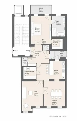 3-Zimmer-Wohnung kaufen in Wien – 127 m², € 1.595.000 – Bild 7 von 7
