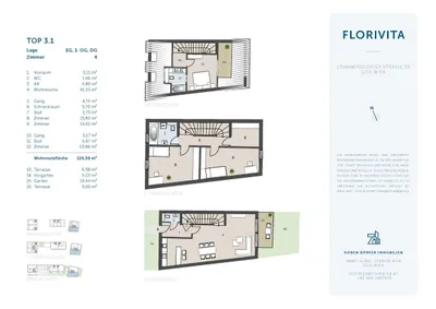 4-Zimmer-Wohnung kaufen in Wien – 126,56 m², € 877.000 – Bild 2 von 8